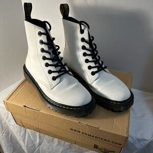 Dr. Martens White Boots